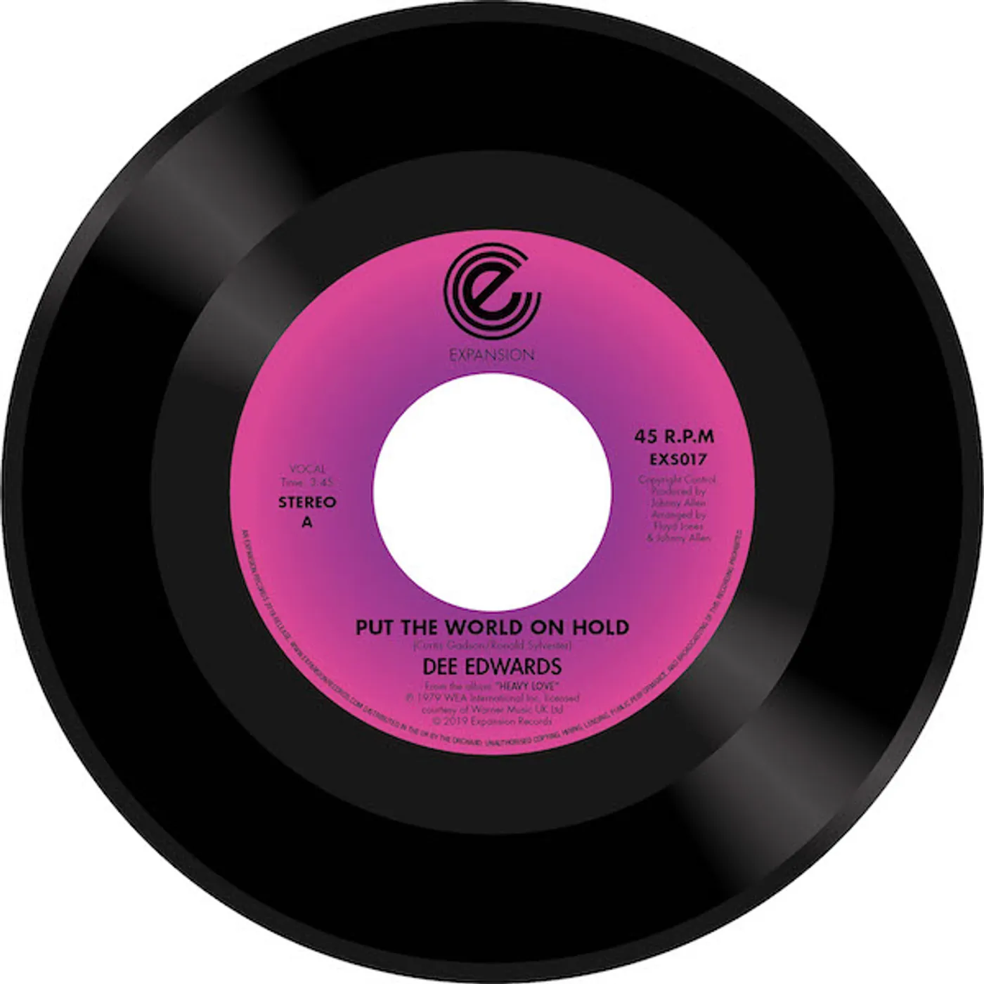 Dee Edwards PUT THE WORLD ON HOLD Vinyl Record