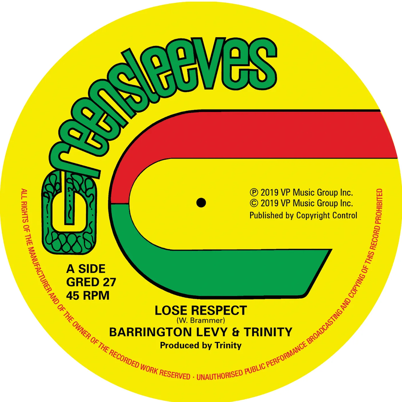 Barrington Levy & Trinity LOSE RESPECT Vinyl Record