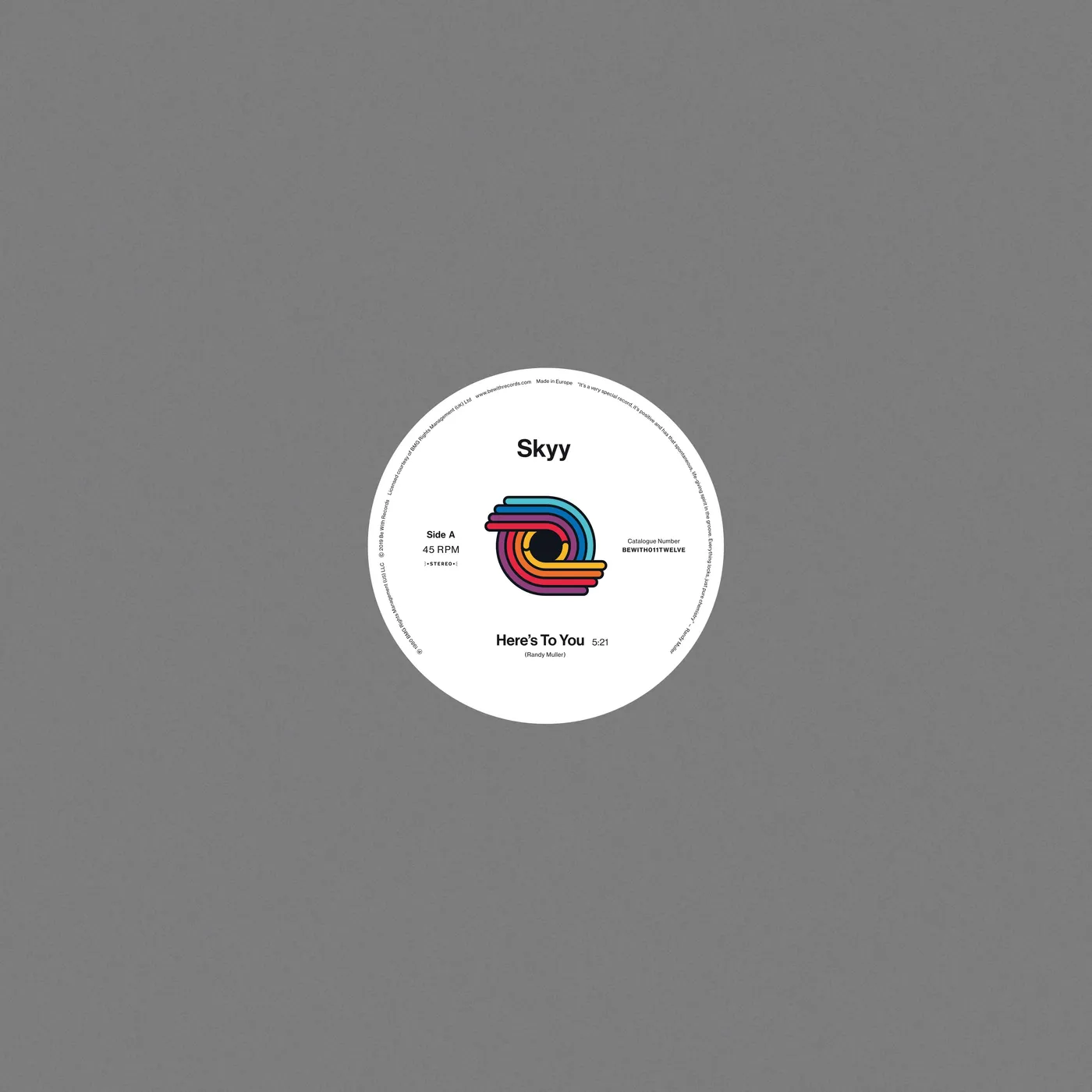 Skyy HERE'S TO YOU Vinyl Record
