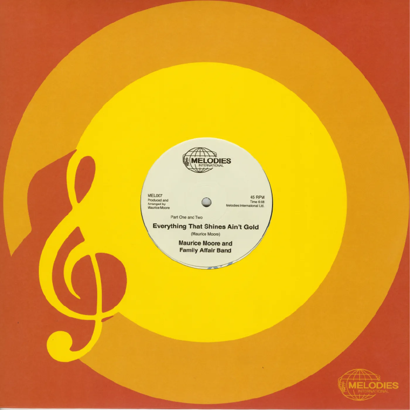 Maurice Moore EVERYTHING THAT SHINES AIN'T GOLD (PT. 1 & 2) Vinyl Record