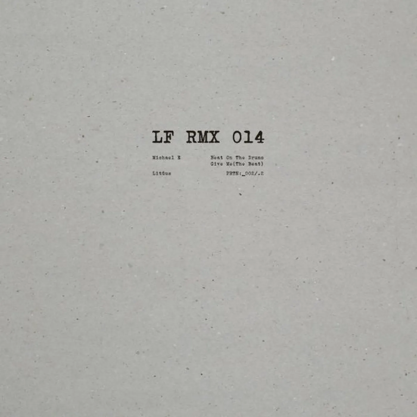 Michael E / Lituus LF RMX 014 Vinyl Record