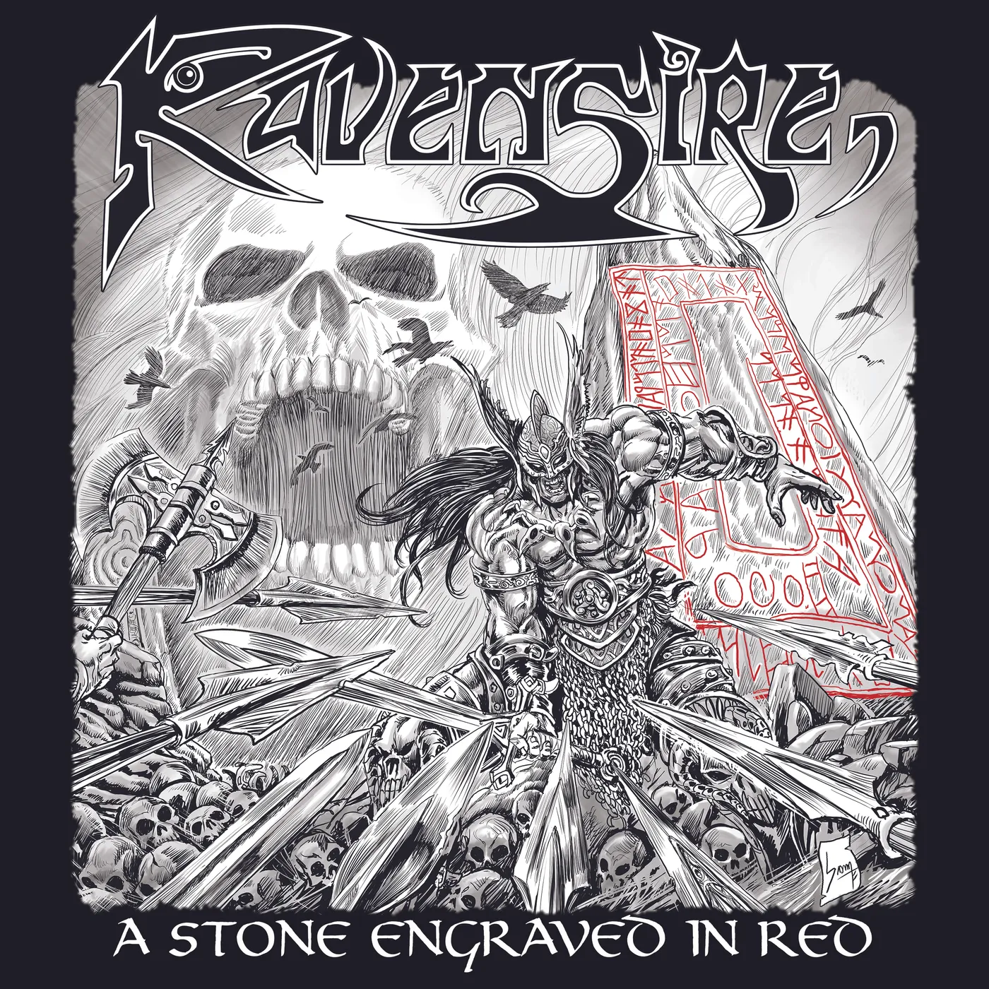 Ravensire STONE ENGRAVED IN RED CD
