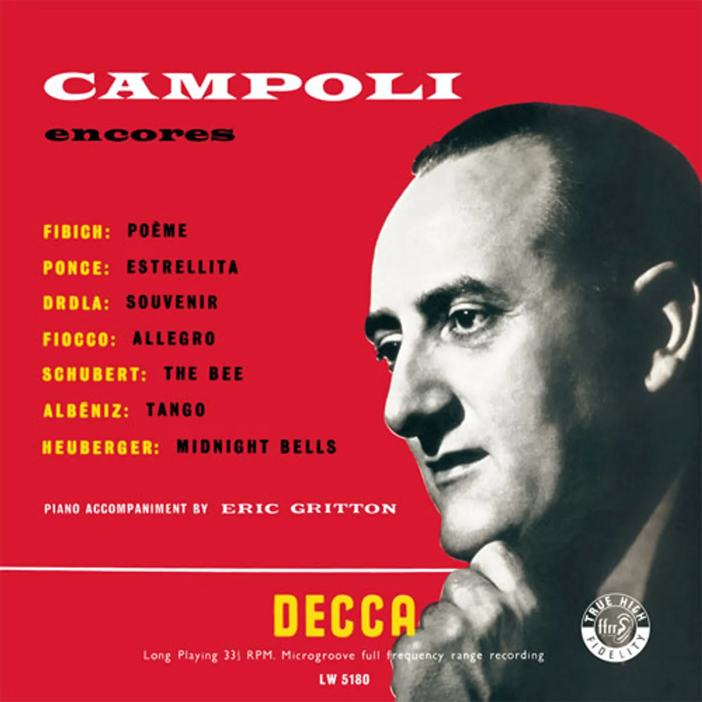 Alfredo Campoli ENCORES VOL. 1 & 2 Vinyl Record