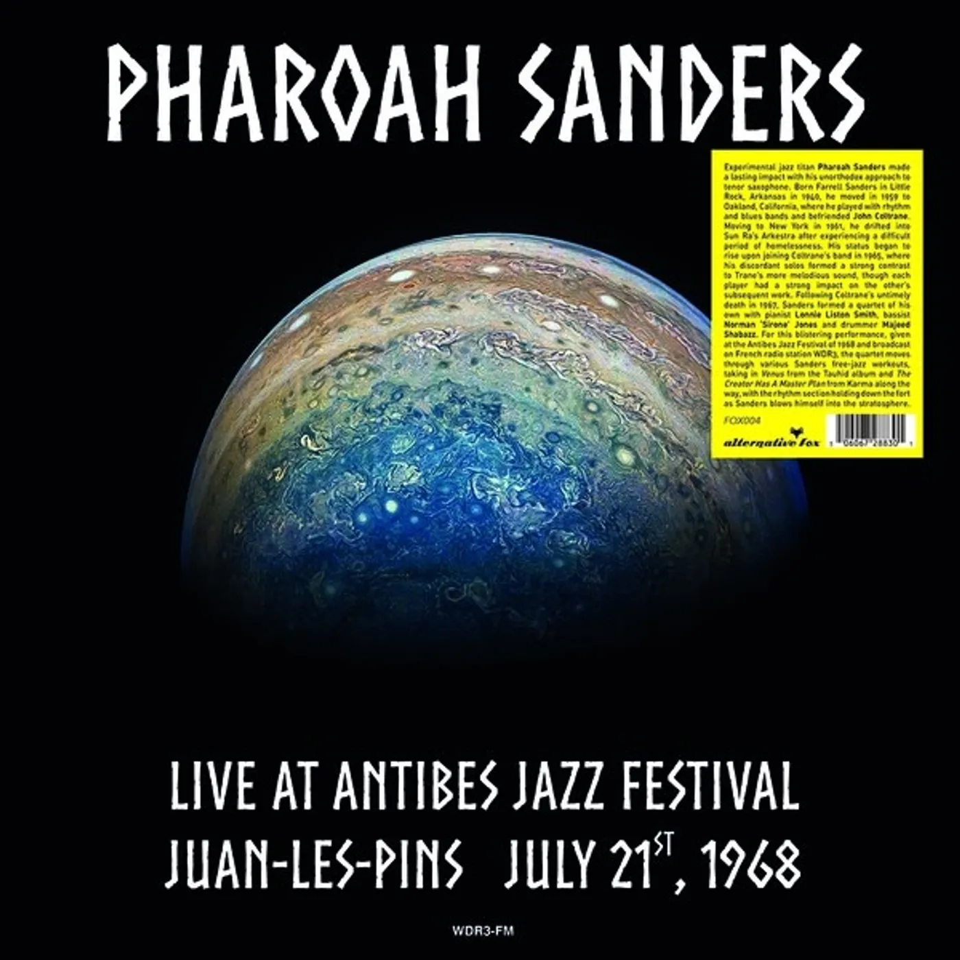 Pharoah Sanders LIVE AT ANTIBES JAZZ FESTIVAL JUAN-LES-PINS Vinyl Record