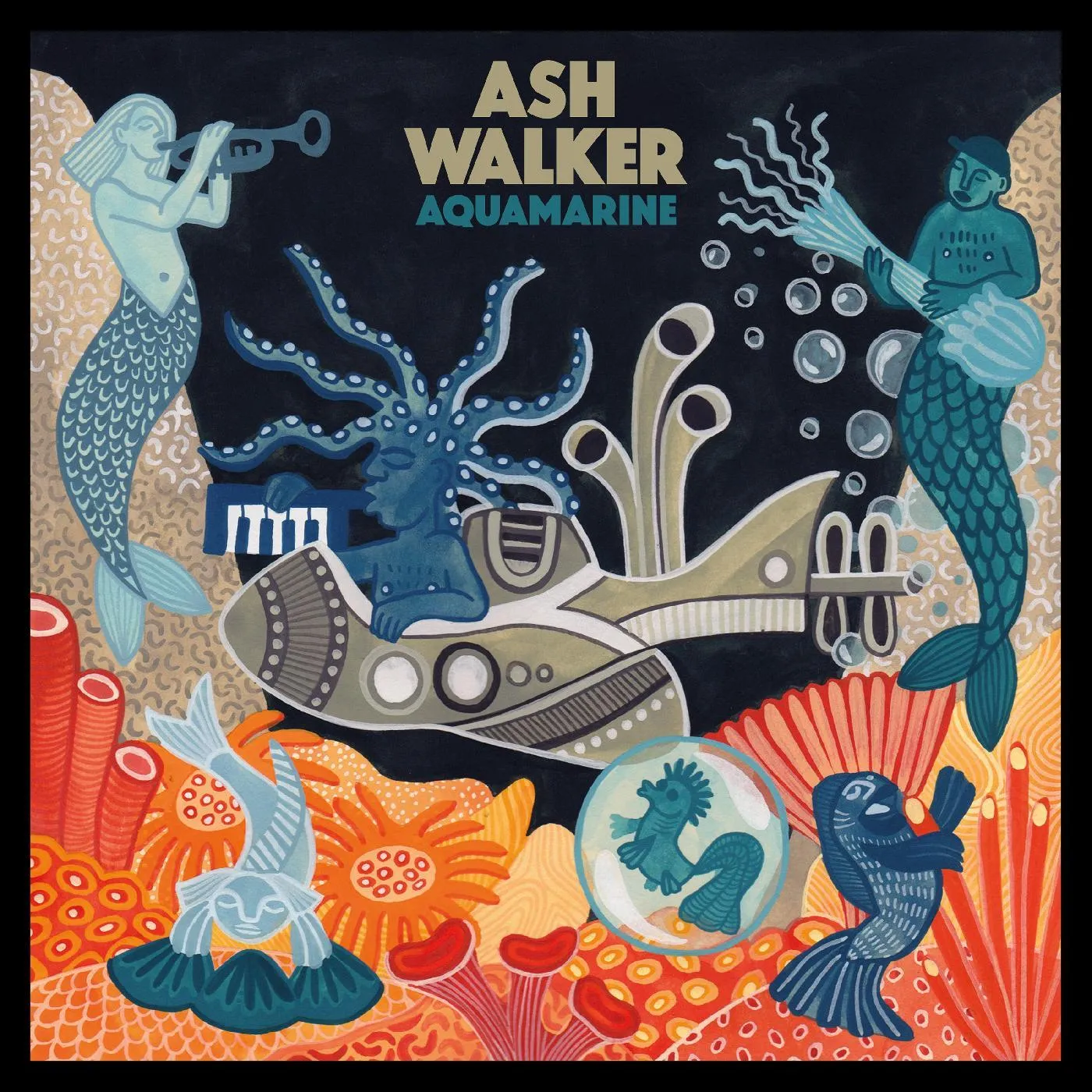 Ash Walker Aquamarine Vinyl Record