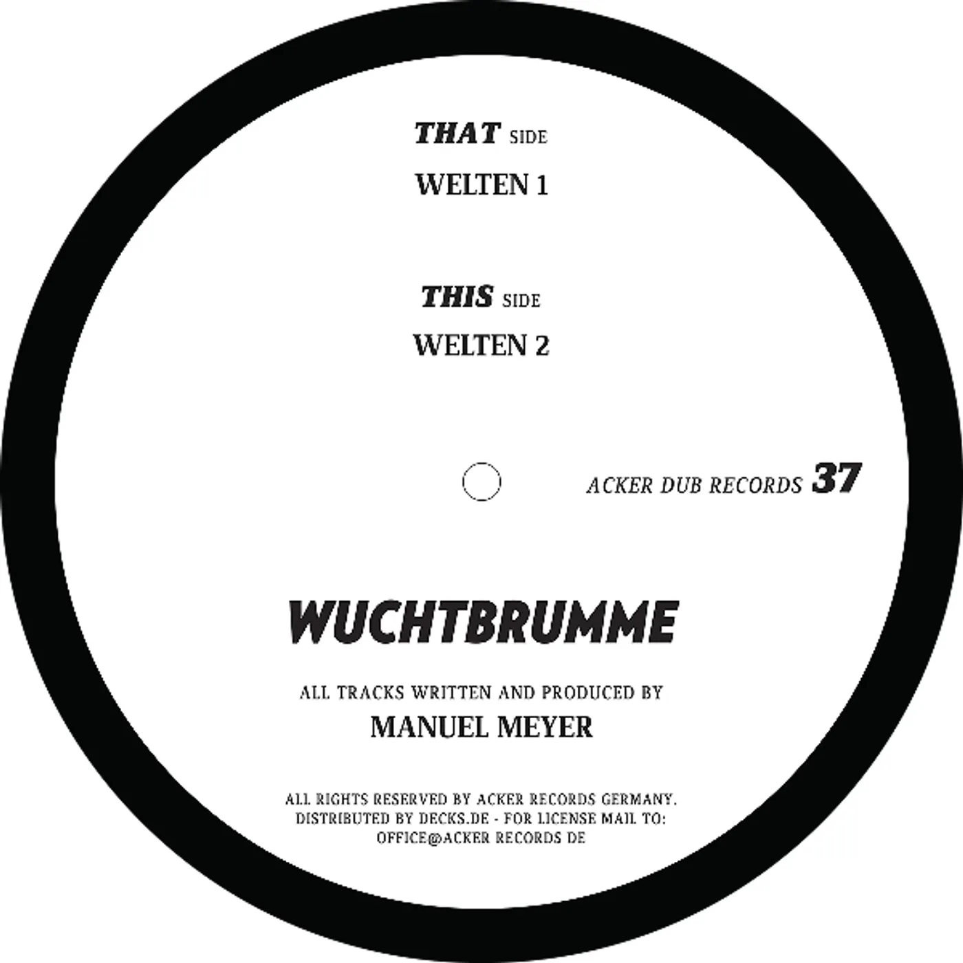 Manuel Meyer Wuchtbrumme Vinyl Record