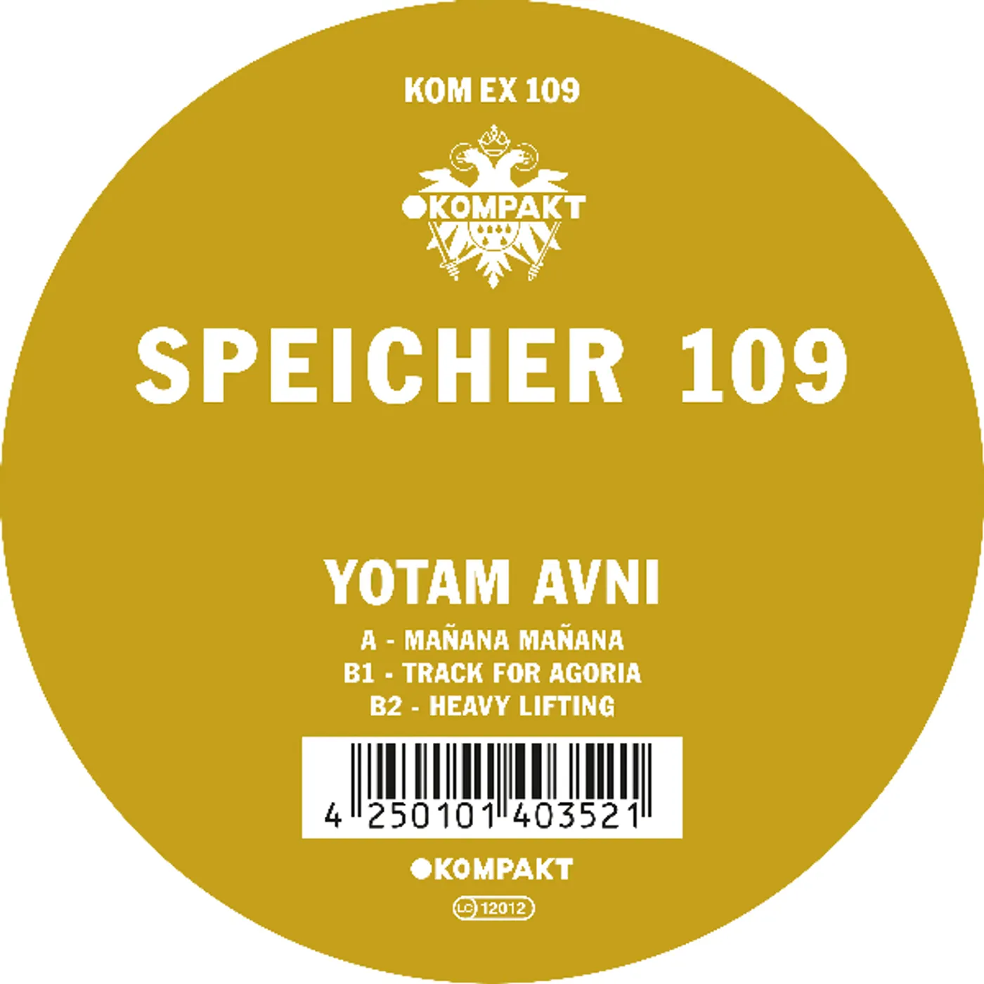 Yotam Avni Speicher 109 Vinyl Record