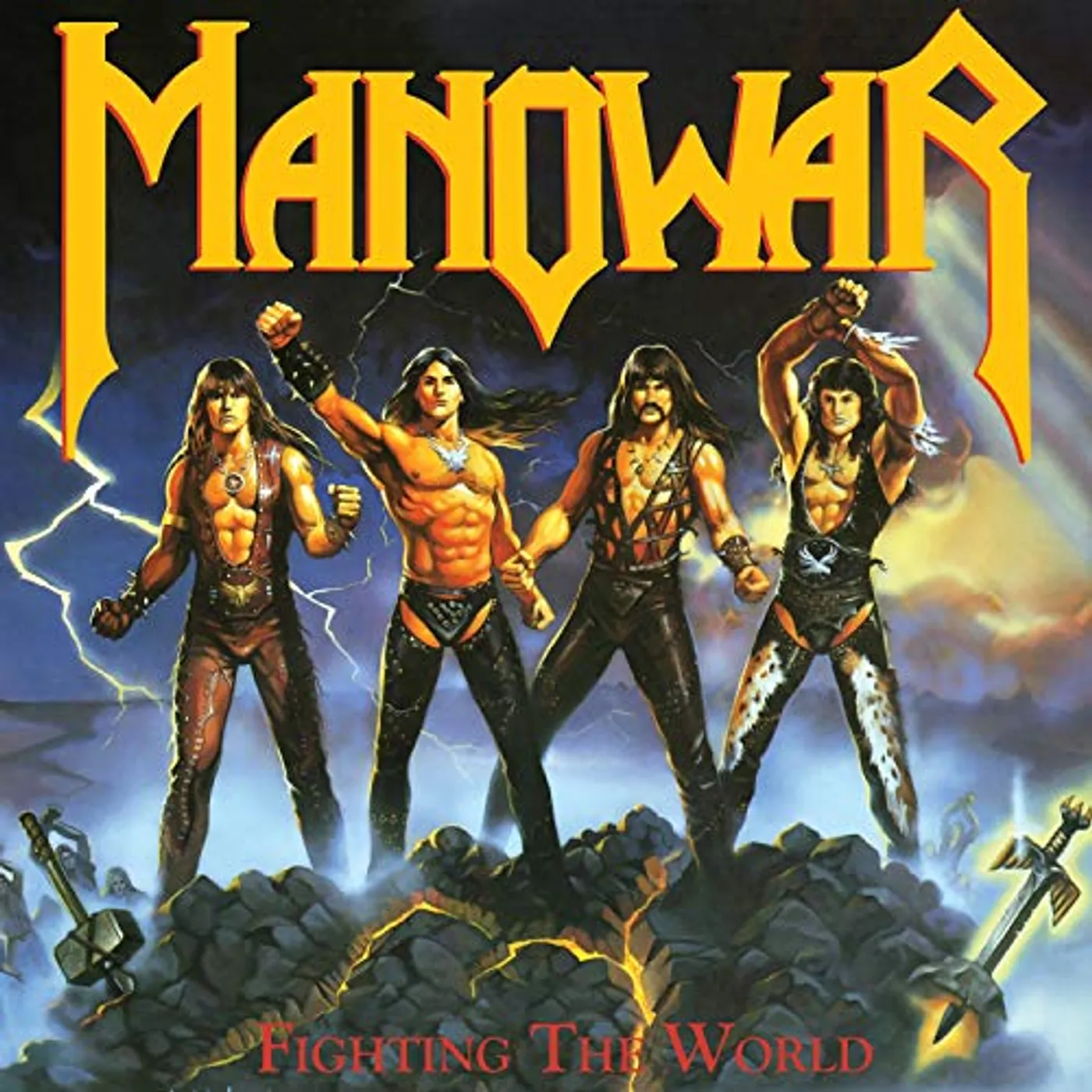 Manowar Fighting The World Vinyl Record