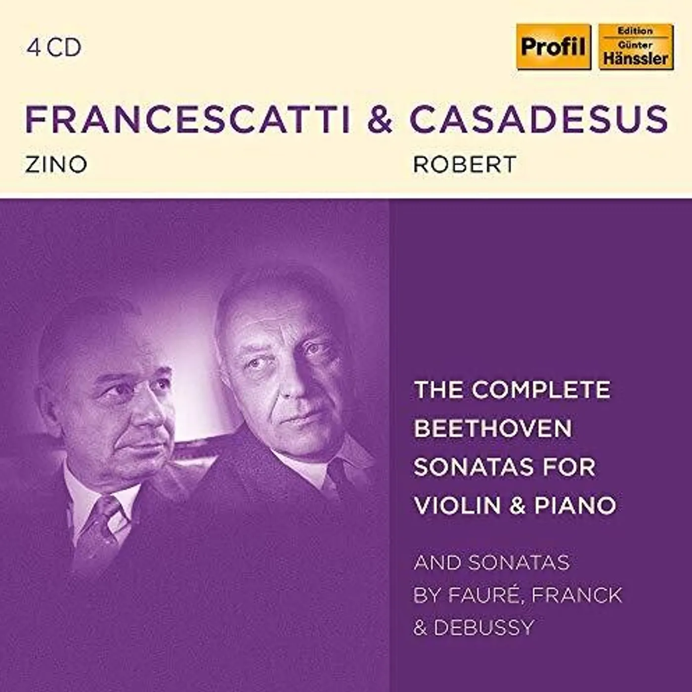 Beethoven / Francescatti / Casadesus SONATAS FOR VIOLIN & PIANO CD