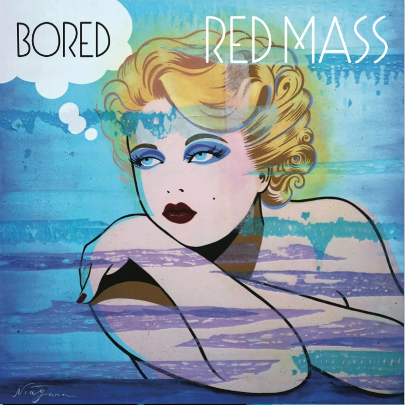 Red Mass BORED / ECSTASY OF THE FIRE SNAKE Vinyl Record