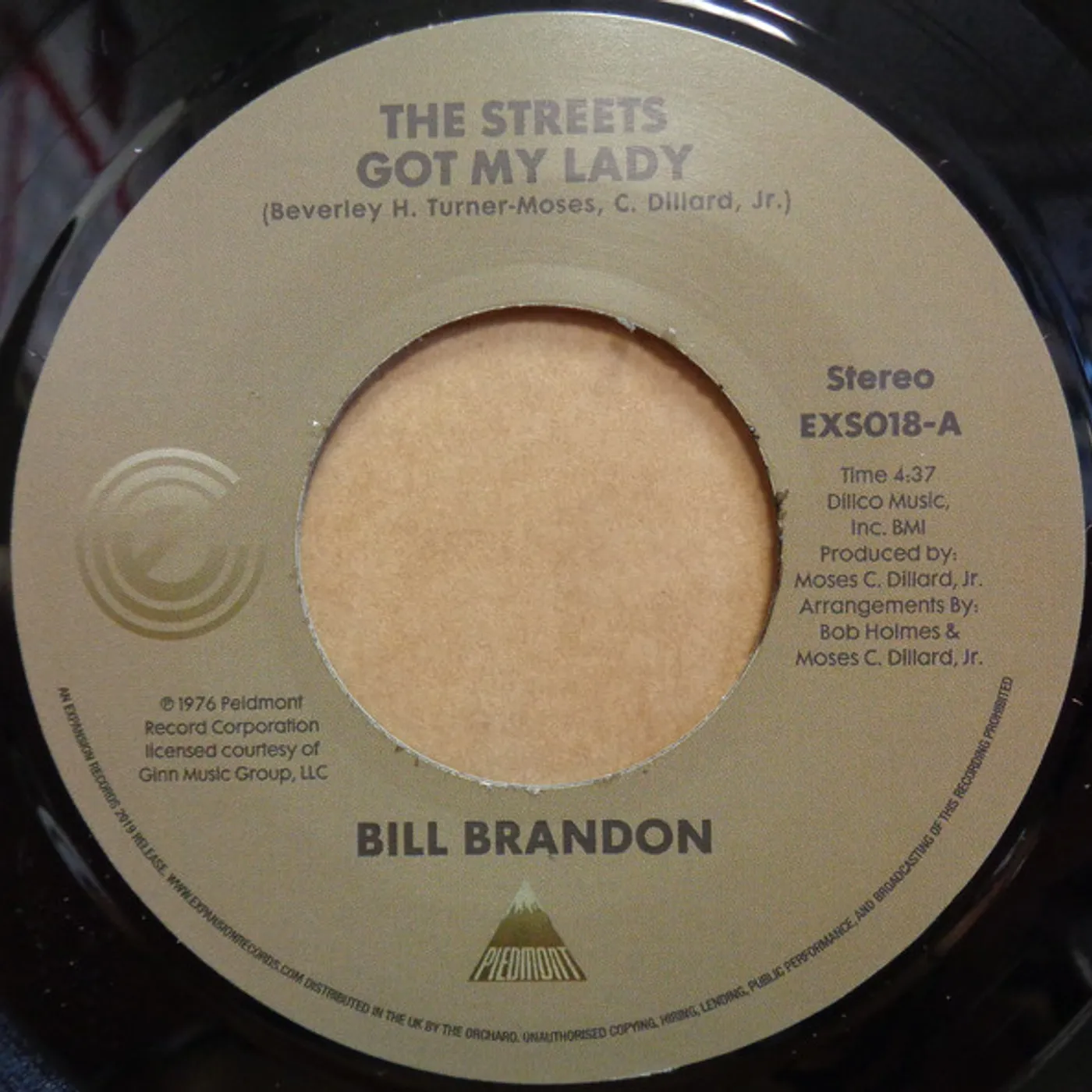 BILL BRANDON STREETS GOT MY LADY / WHATEVER I AM I'M YOURS Vinyl Record