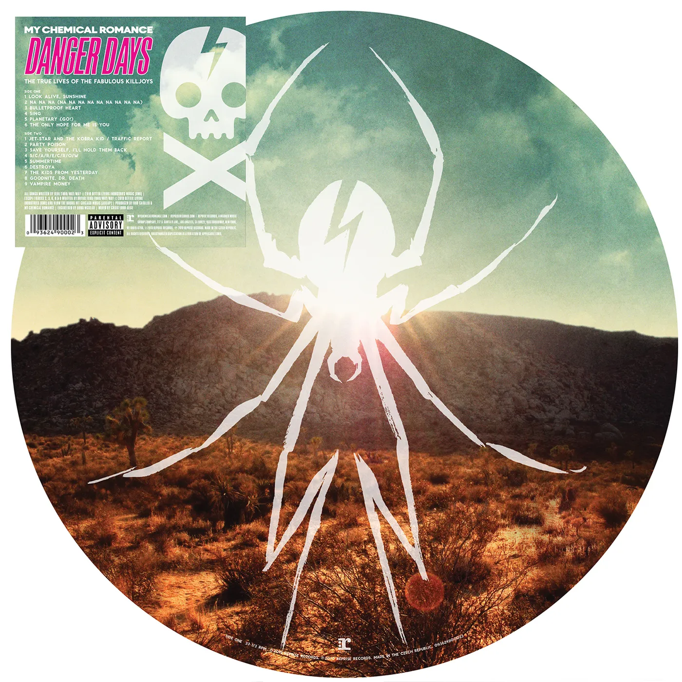 My Chemical Romance DANGER DAYS: THE TRUE LIVES OF THE FABULOUS Vinyl Record