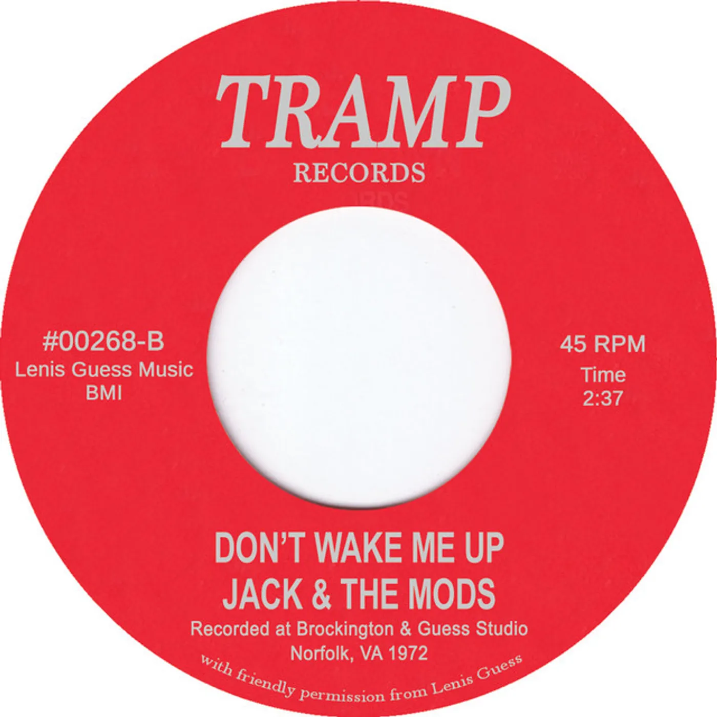 Jack & The Mods Don't Wake Me Up Vinyl Record