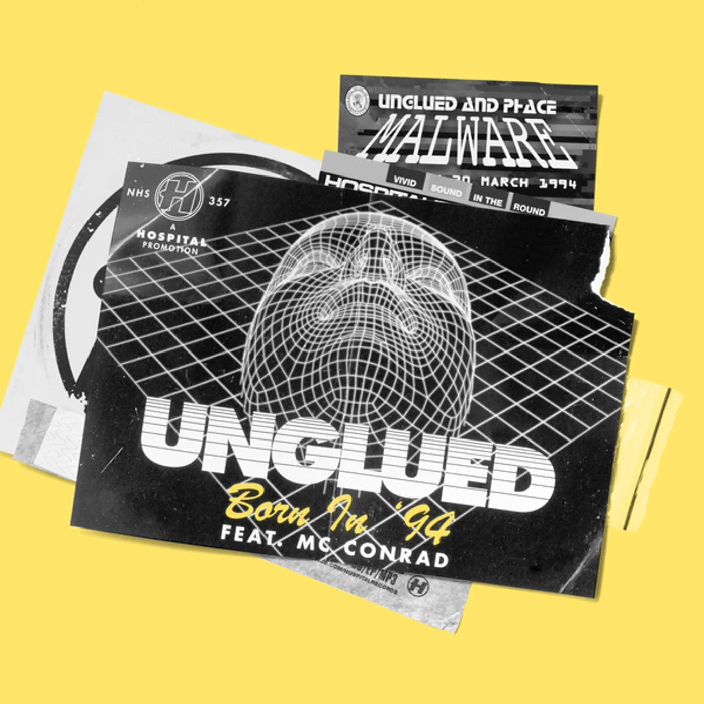 Unglued BORN IN 94 / MALWARE Vinyl Record