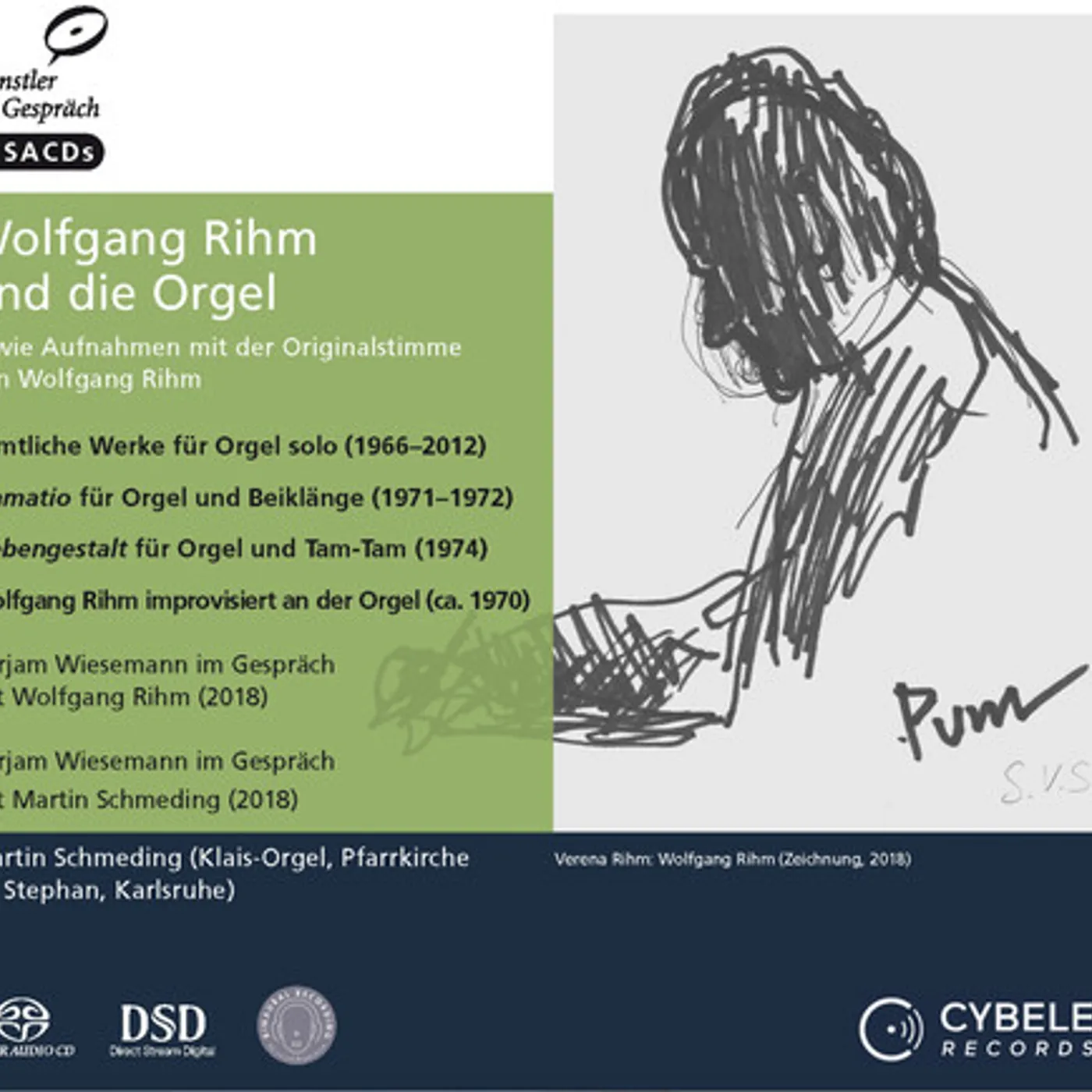 RIHM / SCHMEDING WOLFGANG RIHM UND DIE ORGEL CD Super Audio CD