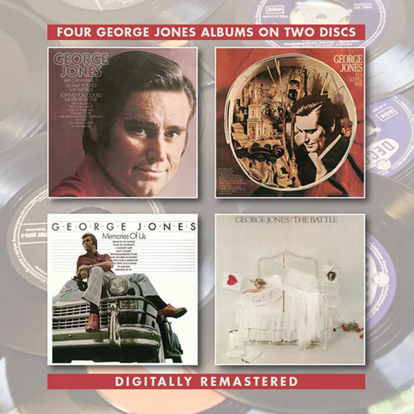 GEORGE JONES / IN A GOSPEL WAY / MEMORIES OF US CD