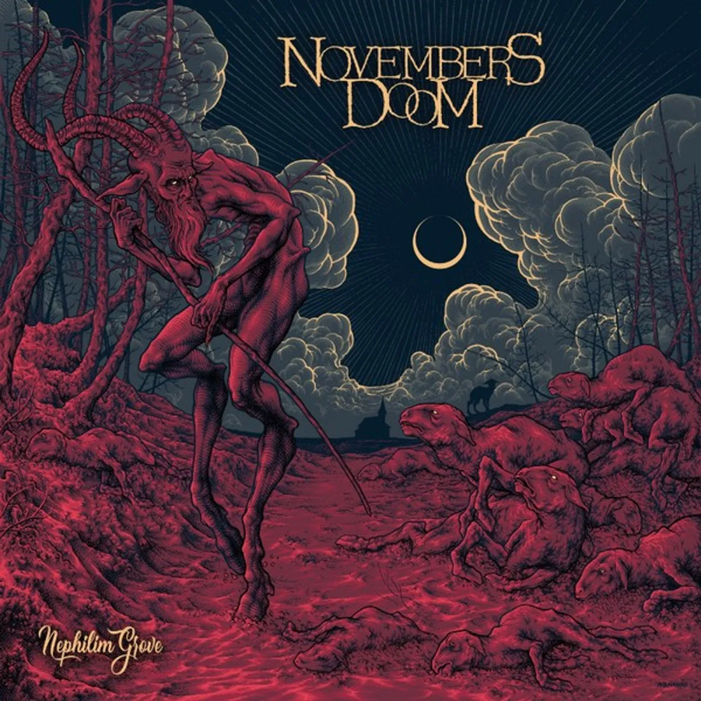 Novembers Doom NEPHILIM GROVE (RED VINYL) Vinyl Record