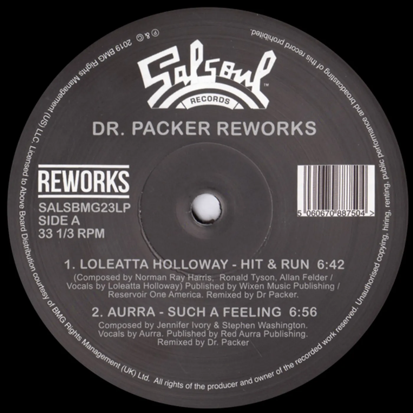 Dr Packer SALSOUL REWORKS Vinyl Record