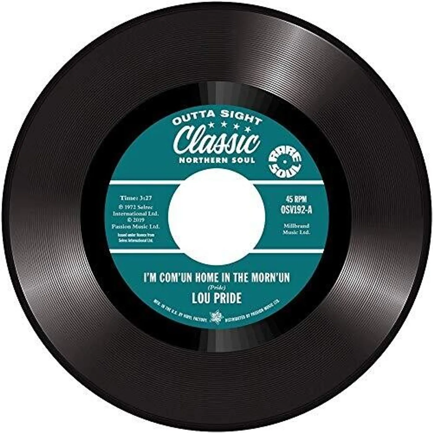 Lou Price / Don Varner I'M COM'UM HOME IN THE MORN'UN / TEAR STAINED FACE Vinyl Record