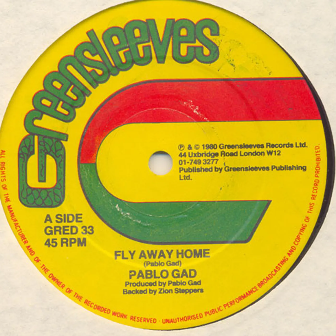 Pablo Gad Fly Away Home Vinyl Record