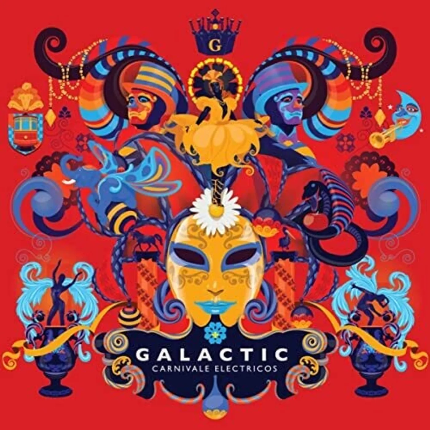 Galactic CARNIVALE ELECTRICOS (TRANS RED) Vinyl Record