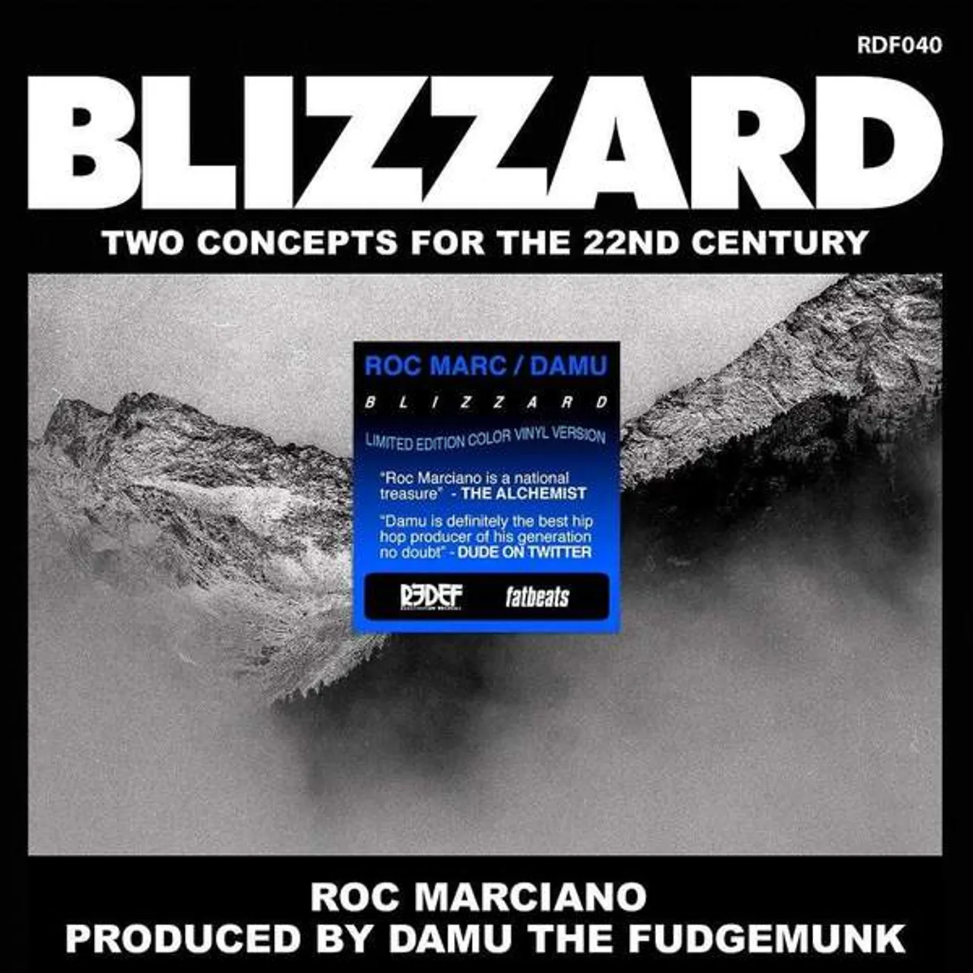 Roc Marciano / Damu The Fudgemunk BLIZZARD Vinyl Record