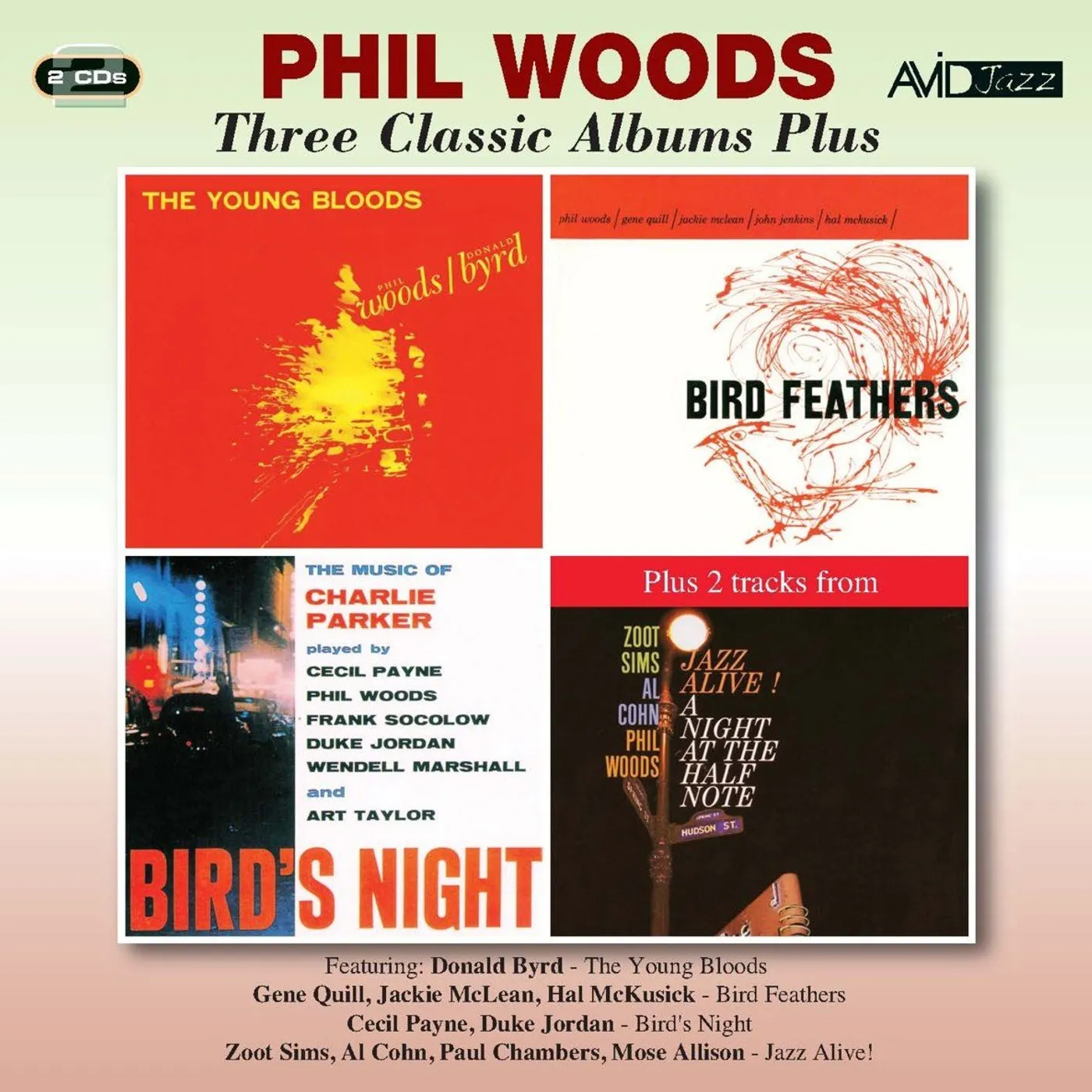 Phil Woods YOUNG BLOODS / BIRD FEATHERS CD