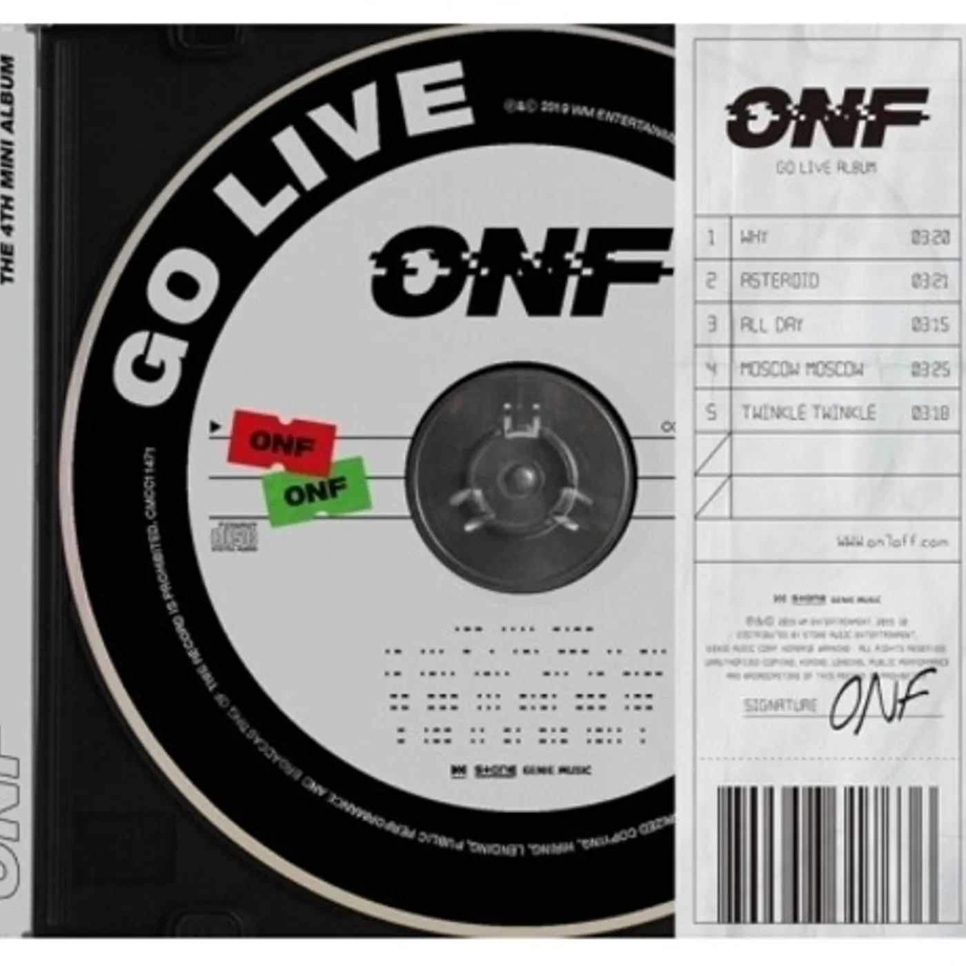 ONF GO LIVE CD