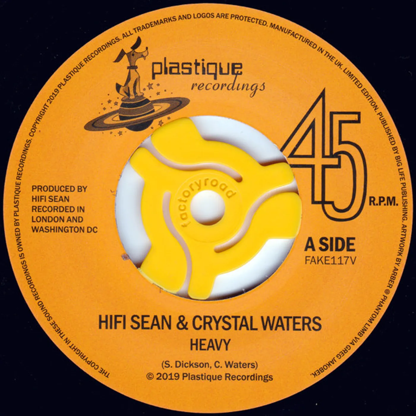 Hifi Sean / Crystal Waters HEAVY Vinyl Record