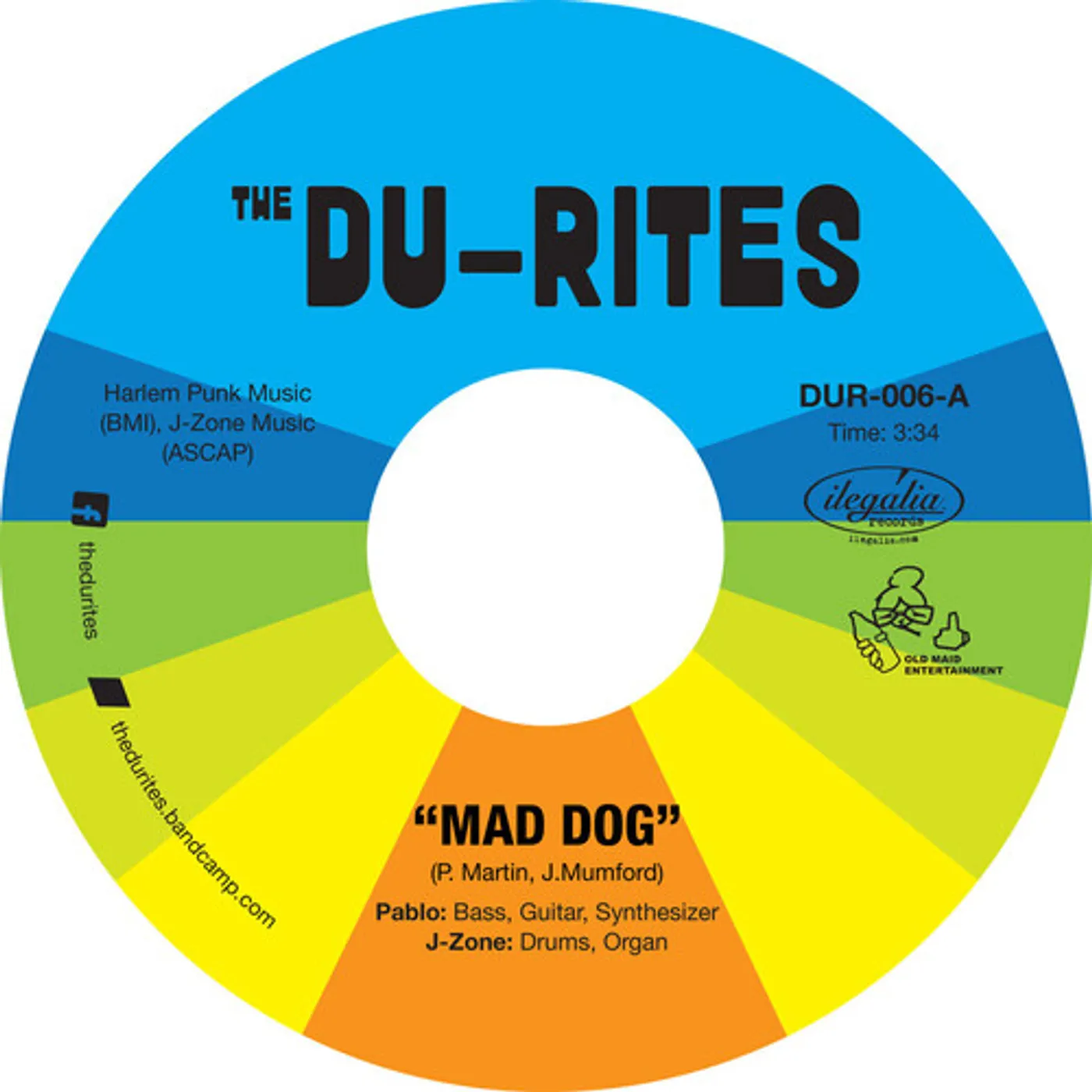 J-Zone and Pablo Martin Are the Du-Rites MAD DOG / CHEAP COLOGNE Vinyl Record