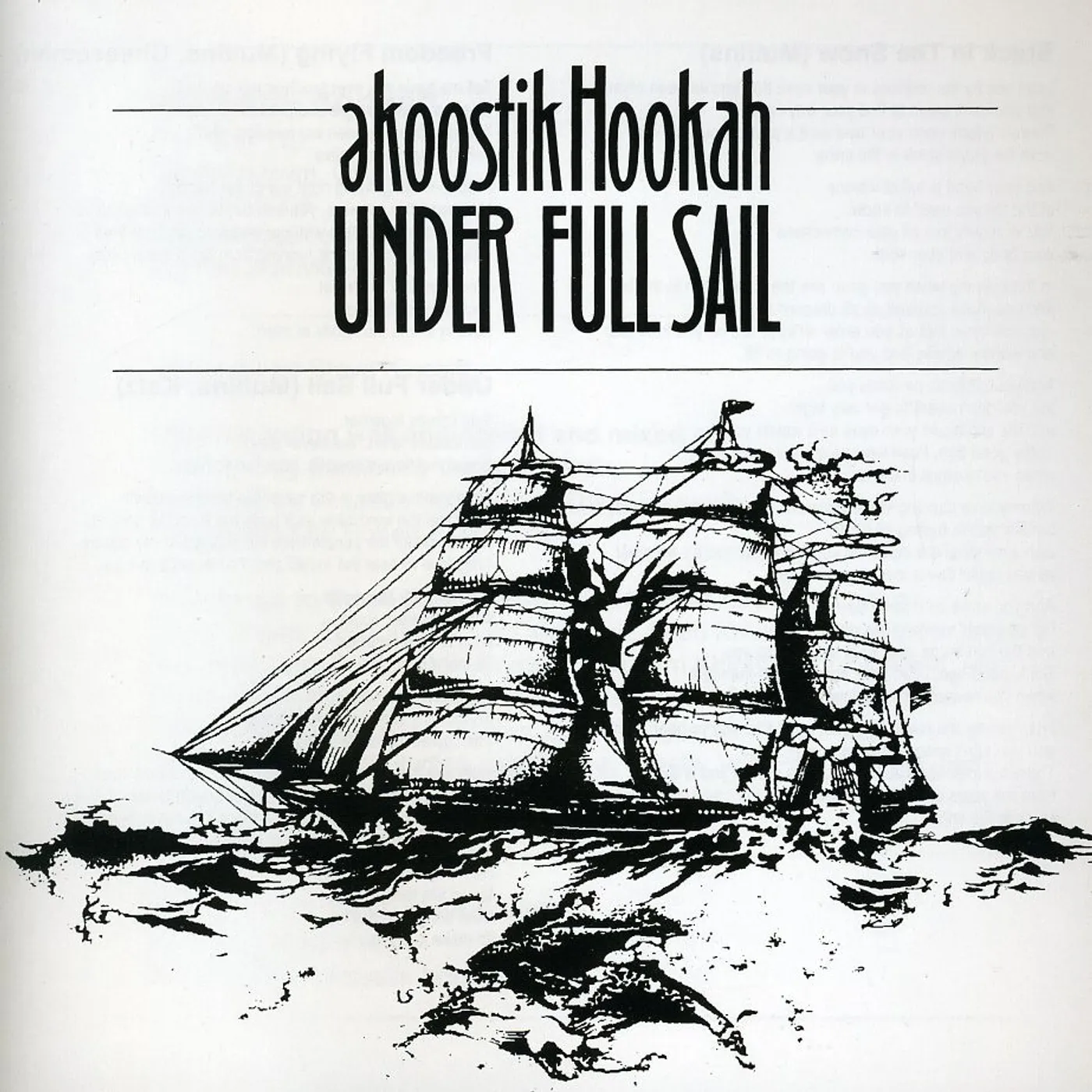 Ekoostik Hookah UNDER FULL SAIL CD