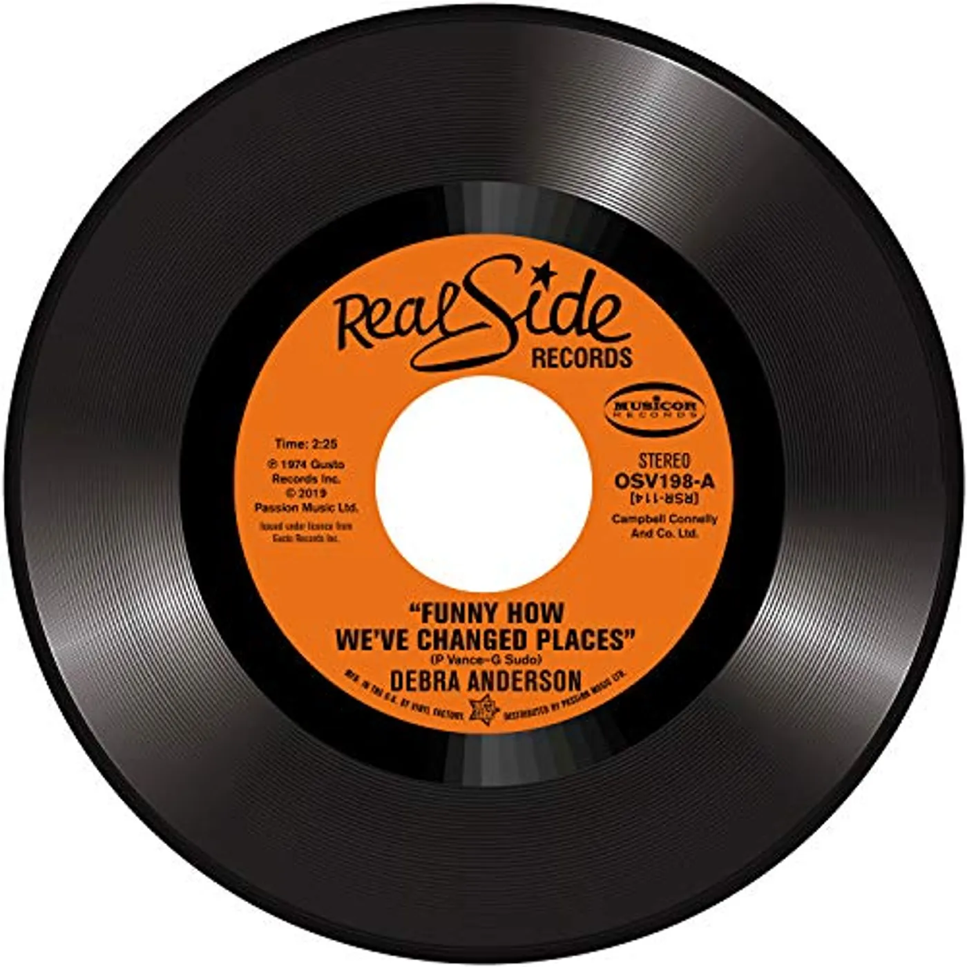 Debra Anderson FUNNY HOW WE'VE CHANGED PLACES / GIRL I MISS YOU Vinyl Record