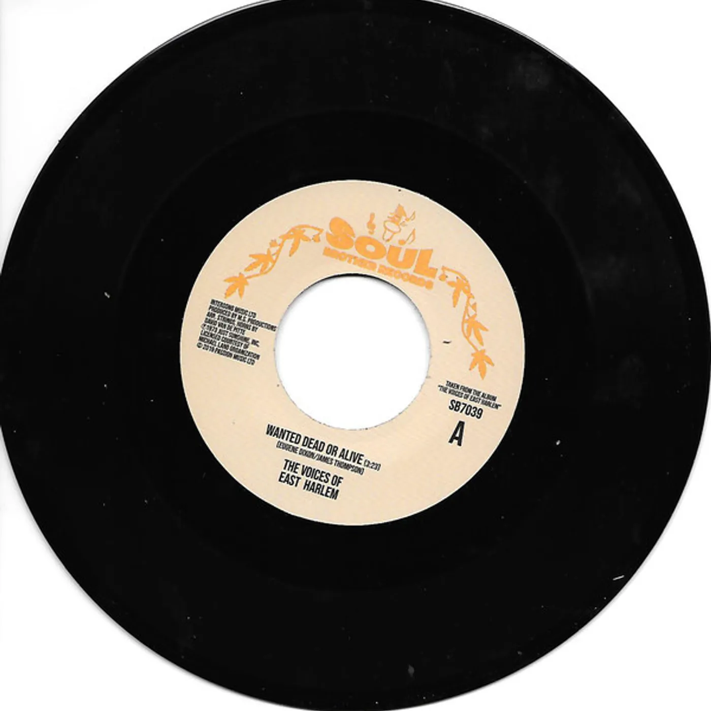 Voices Of East Harlem WANTED DEAD OR ALIVE / CAN YOU FEEL IT Vinyl Record