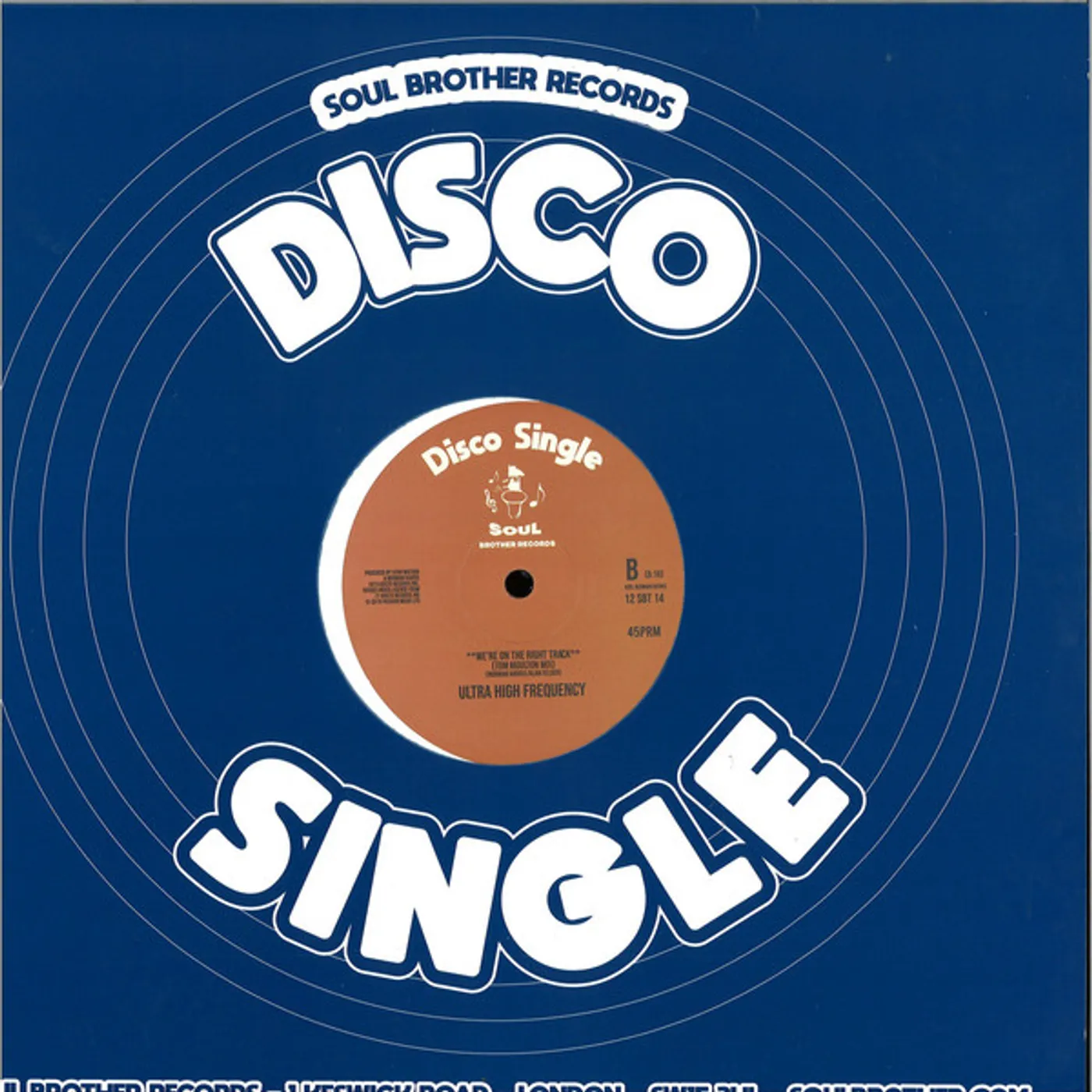 South Shore Commission / Ultra High Frequency FREE MAN / WE'RE ON THE RIGHT TRACK Vinyl Record