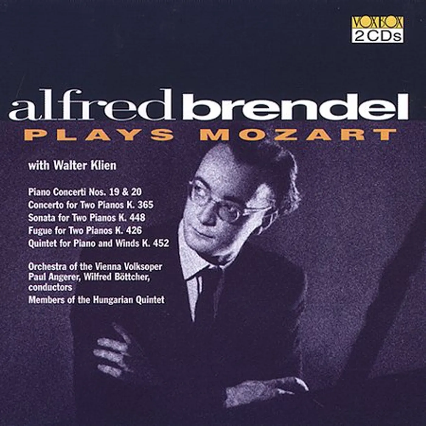 Wolfgang Amadeus Mozart PIANO CONCERTOS 19 & 20 / WORKS FOR 2 PIANOS CD