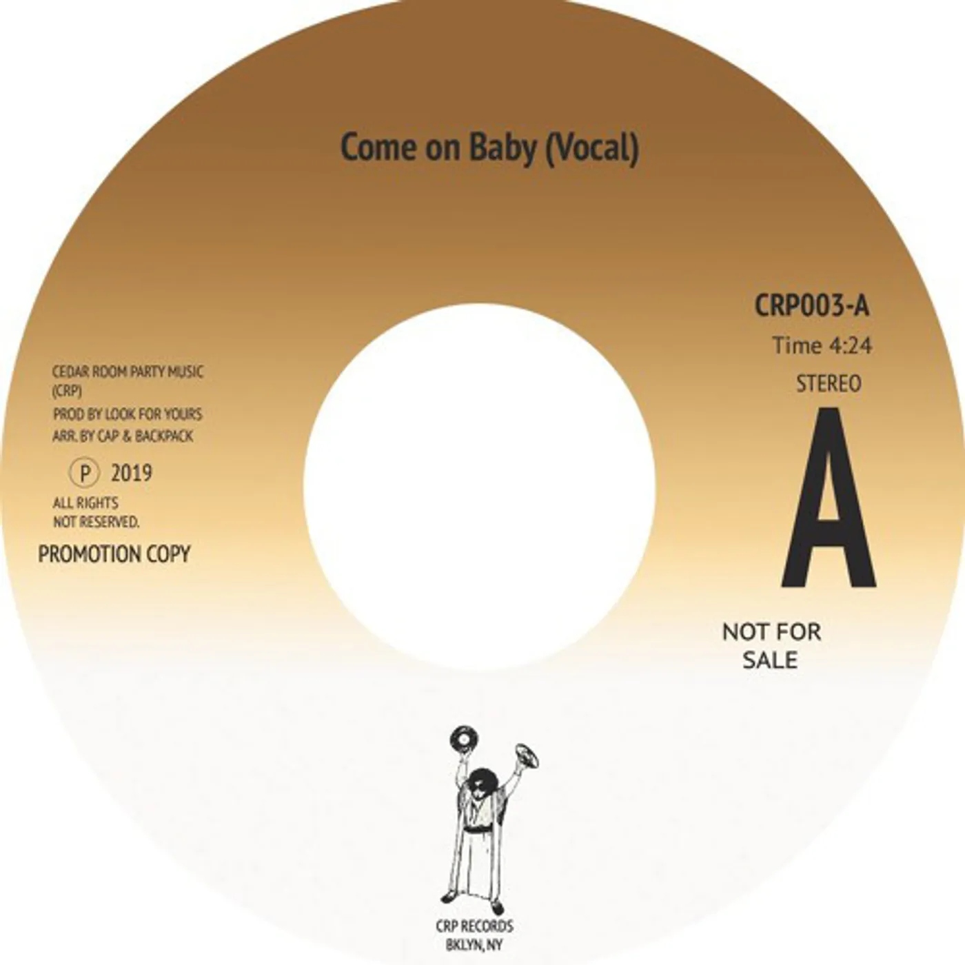 Cedar Room Party COME ON BABY Vinyl Record