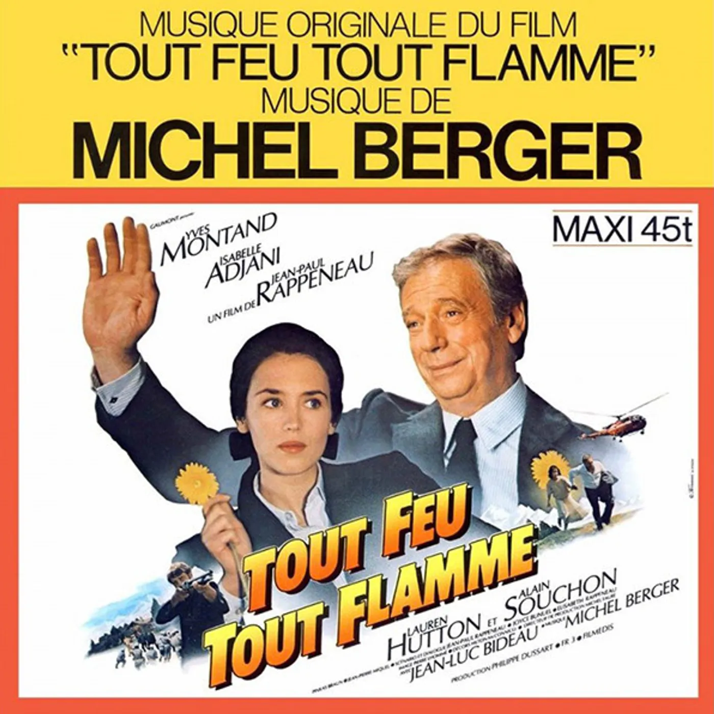 Michel Berger BOF TOUT FEU TOUT FLAMME Vinyl Record