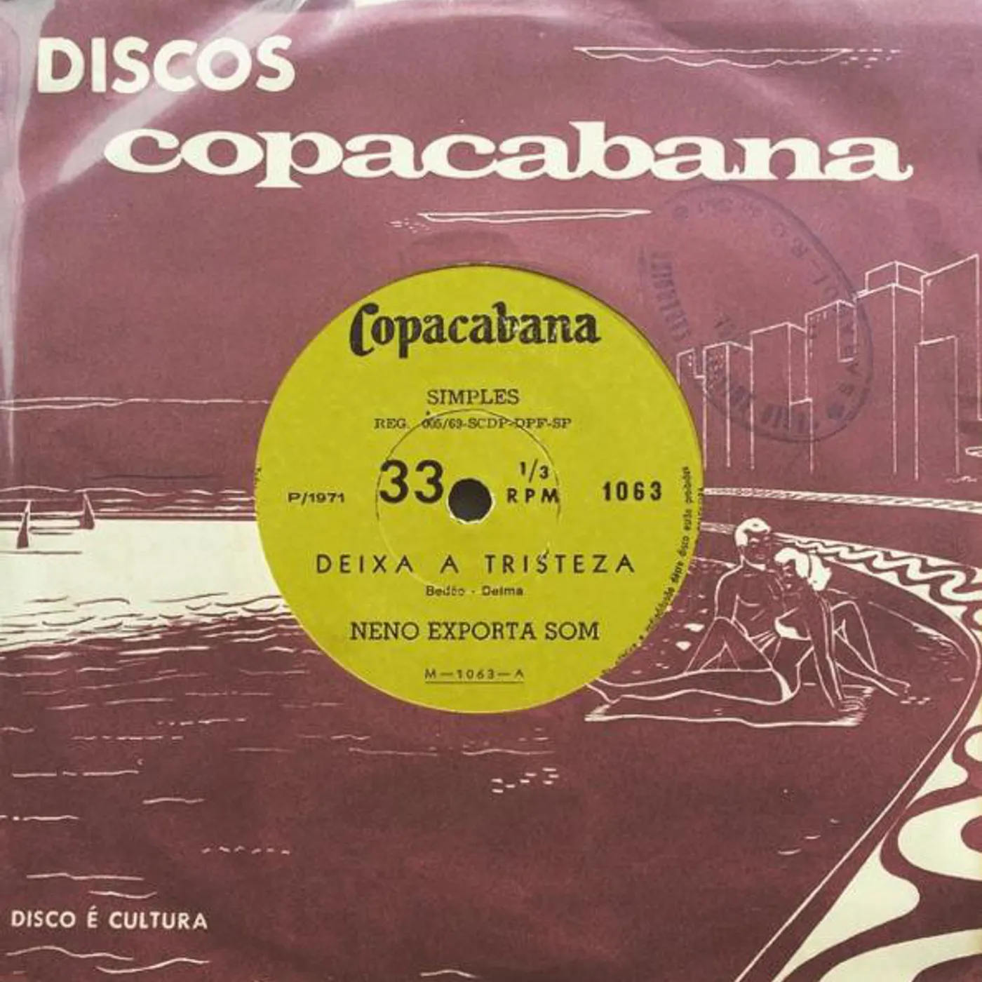 Neno Exporta Som DIEXA A TRISTEZA Vinyl Record