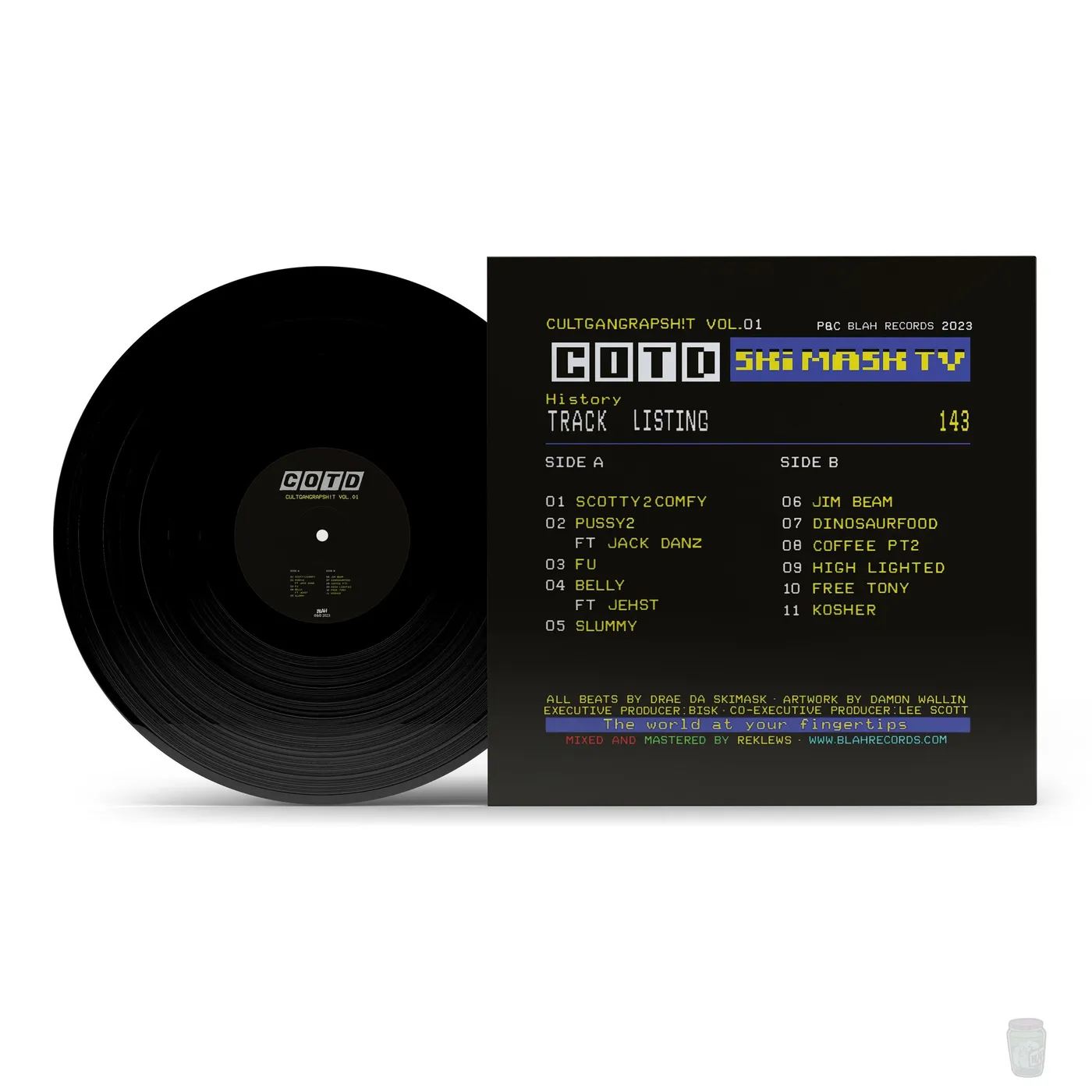 Cult of The Damned - CULTGANGRAPSH!T VOL. 1 (LIMITED EDITION 12" HEAVYWEIGHT BLACK VINYL)