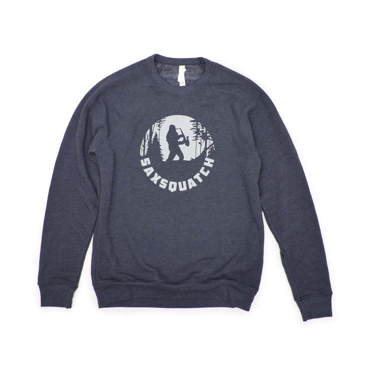 Saxsquatch Navy Crewneck
