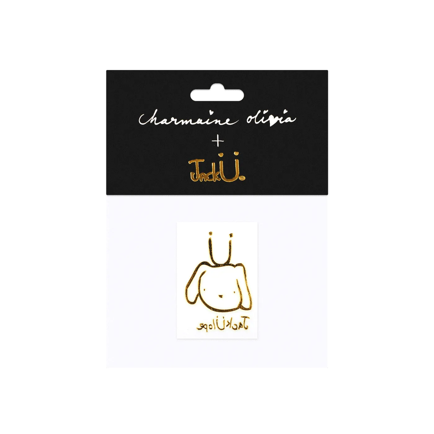 Charmaine Olivia x Jack Ü 'JackÜlope' Temporary Tattoo