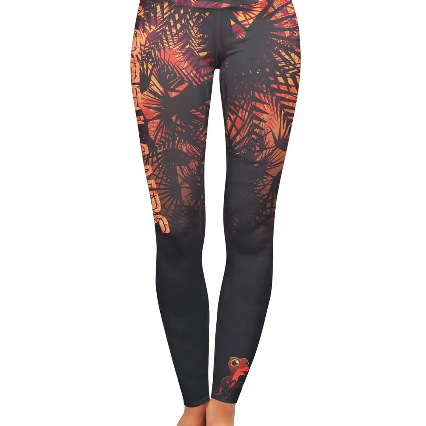 Excision Lost Lands 'Foliage' Leggings (Orange)