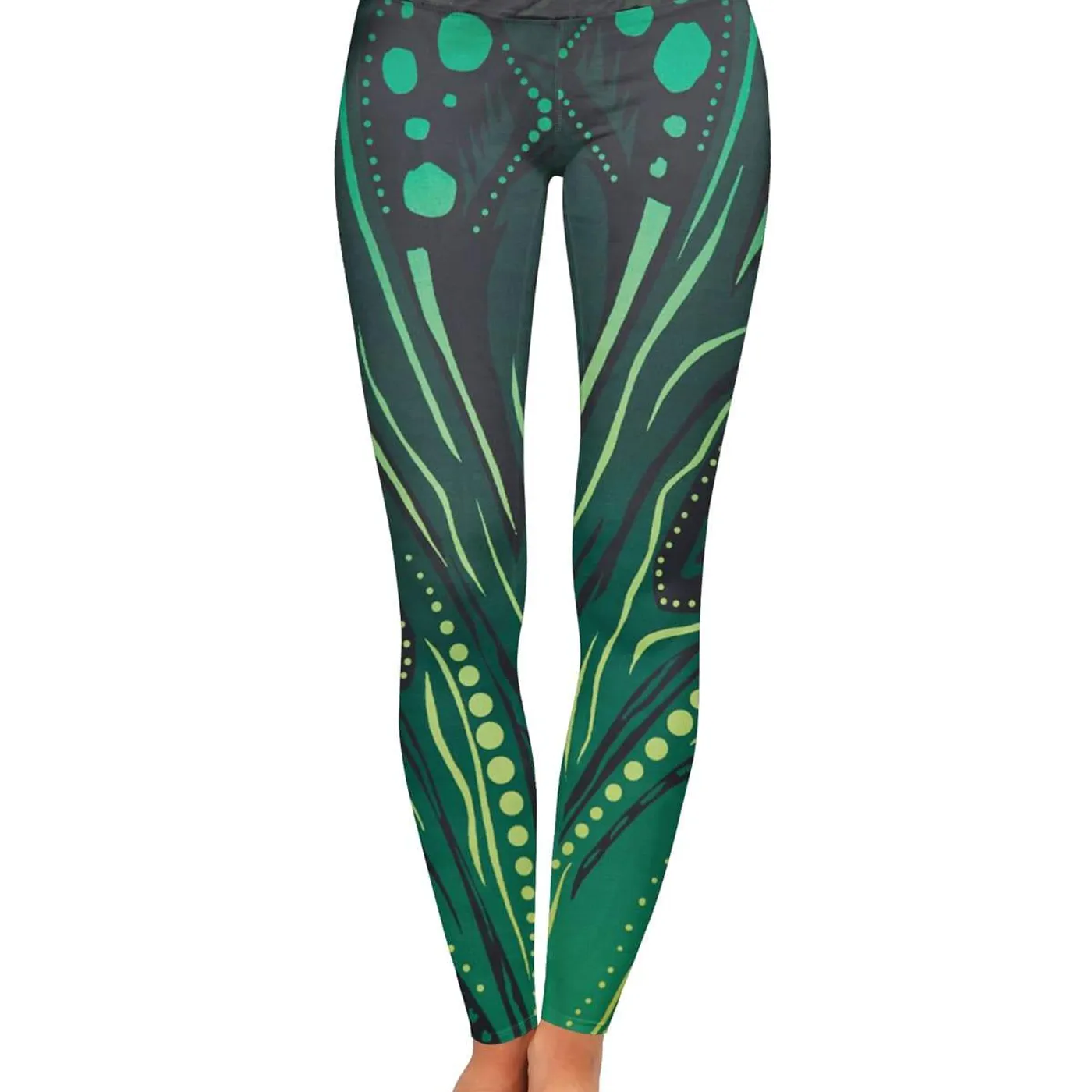 Excision Lost Lands 'Crop Circles' Leggings (Green)