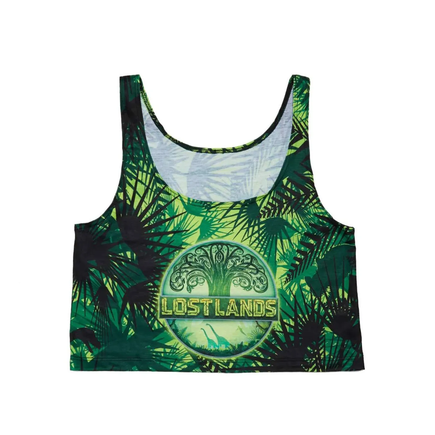 Excision Lost Lands 'Foliage' Women's Crop Top (Green)