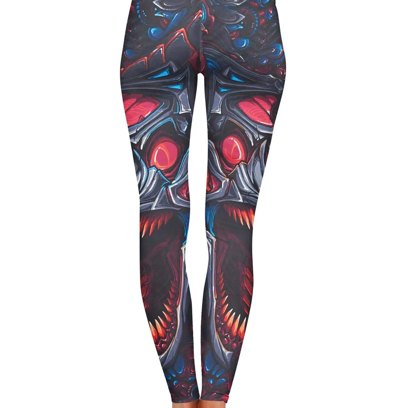 Excision 'Venom' Leggings - Blue Chrome