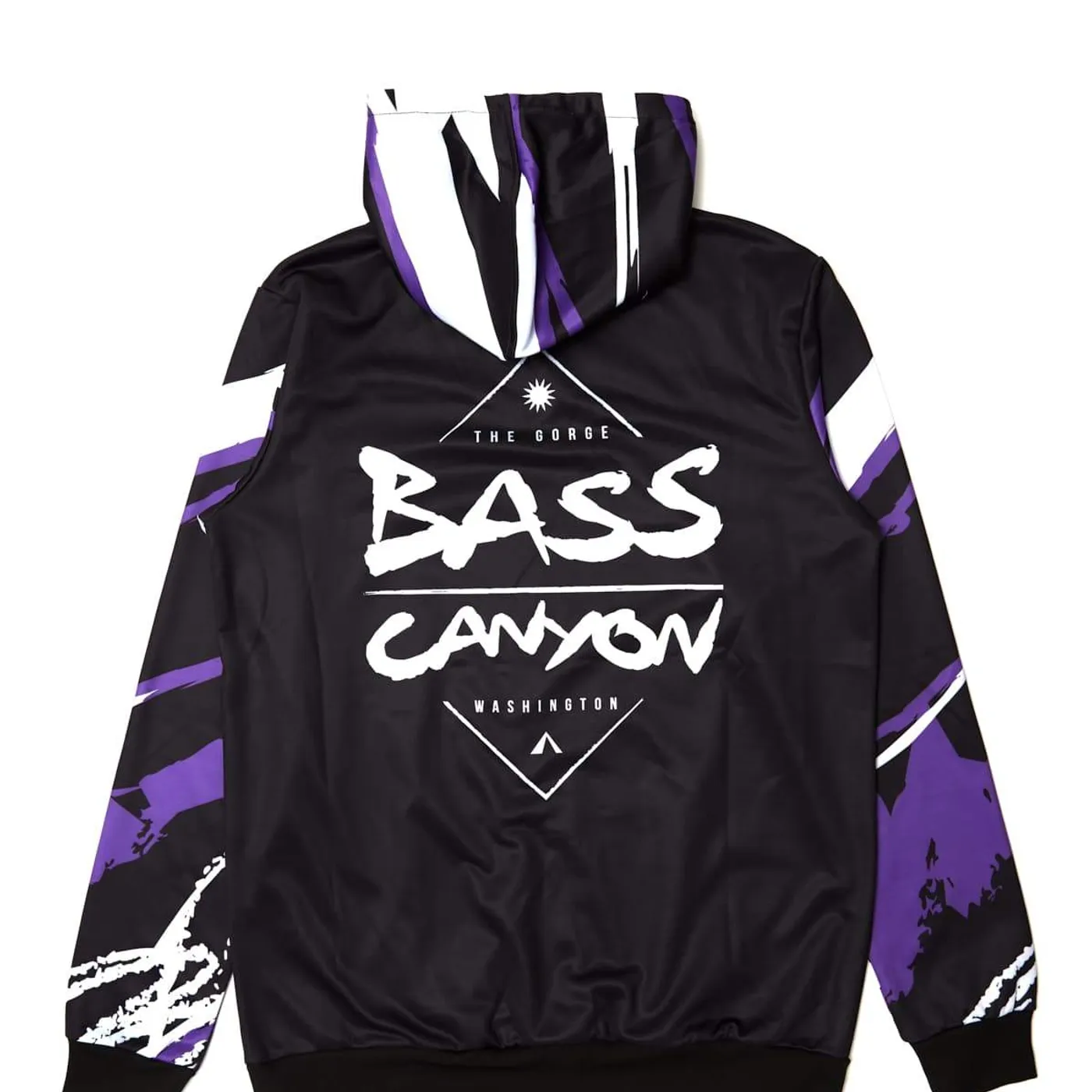 Excision Bass Canyon 'Swirls' Hoodie - Black/Purple/White