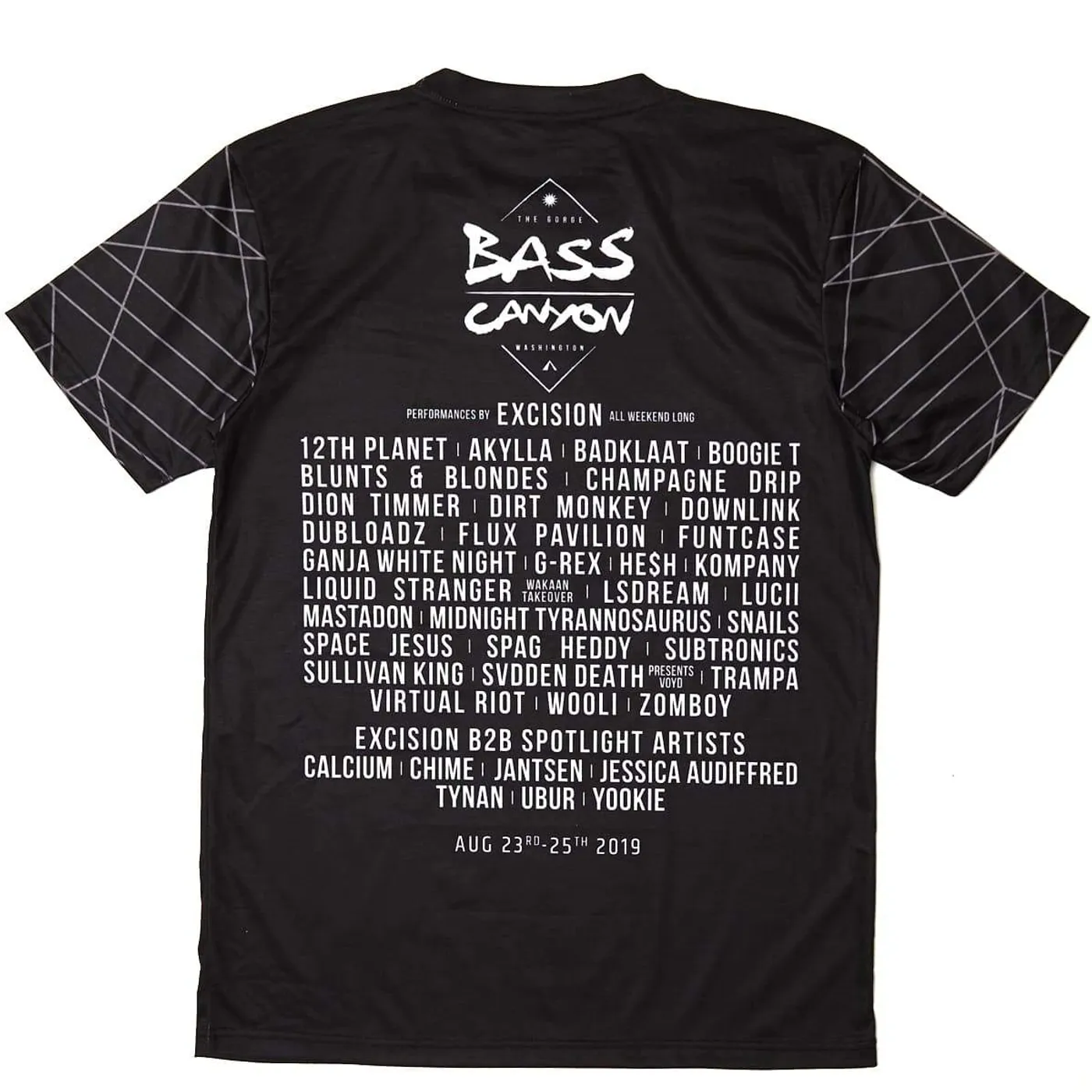 Excision Official Bass Canyon 2019 Line Up Tee
