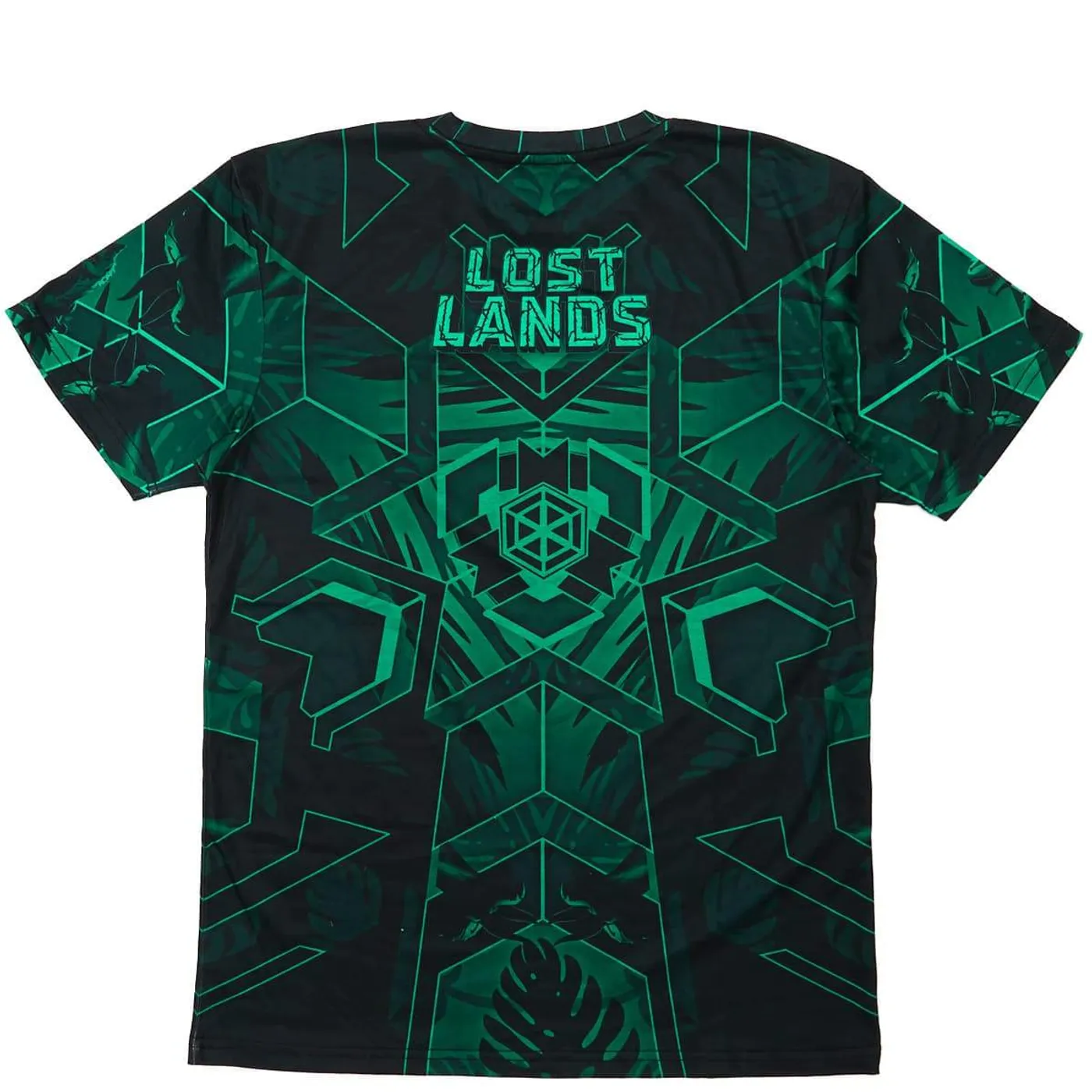 Excision 'Geo Foliage' Dye Sub Tee - Green