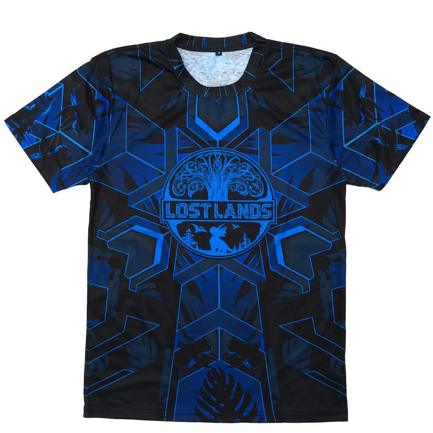 Excision 'Geo Foliage' Dye Sub Tee - Blue