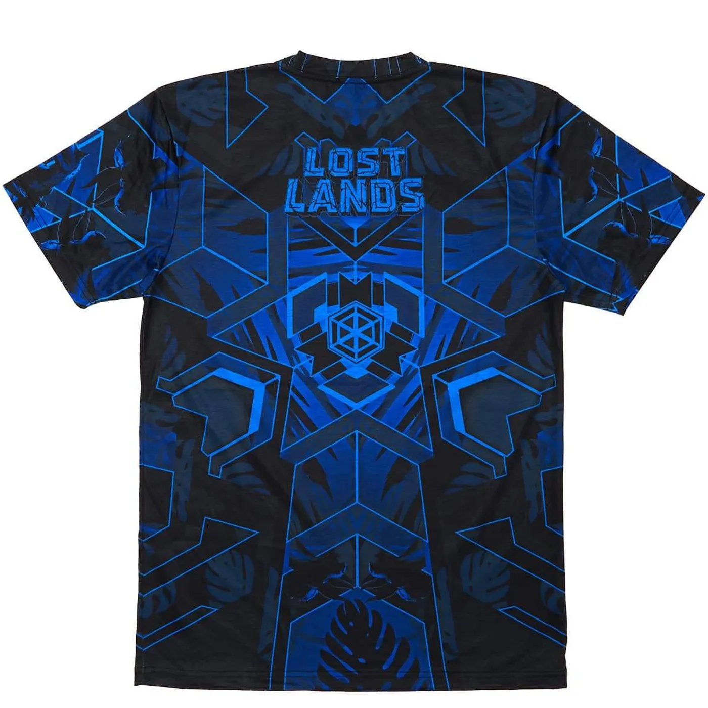 Excision 'Geo Foliage' Dye Sub Tee - Blue